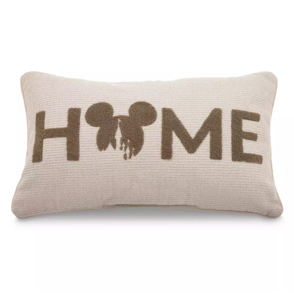 NWT Disney Mickey Mouse Icon ''Home'' Throw Pillow